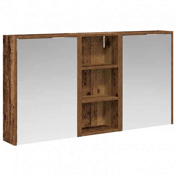vidaXL Sada koupelnových skříněk 3 ks 116 x 16 x 62,5 cm