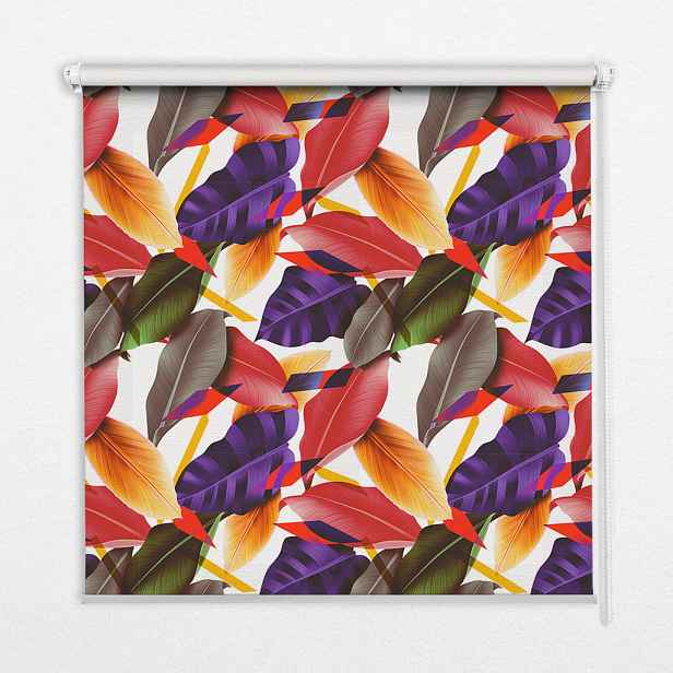 TULUP VNITŘNÍ roleta - okenní roleta - roleta - 100x100 cm - Barevné listí