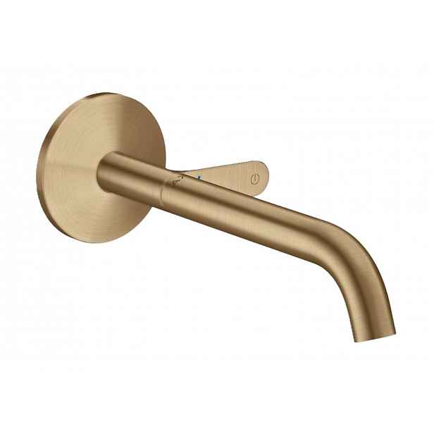 Axor One - Umyvadlová baterie pod omítku, s výpustí, EcoSmart, kartáčovaný bronz 48112140