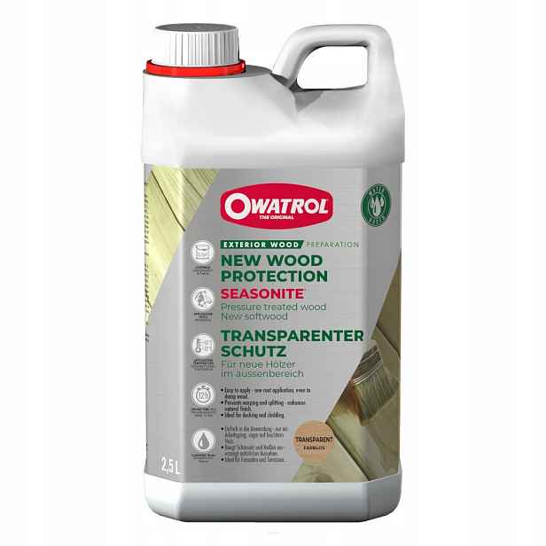 Owatrol Seasonite Ochrana nového dřeva v prvním roce 2,5L