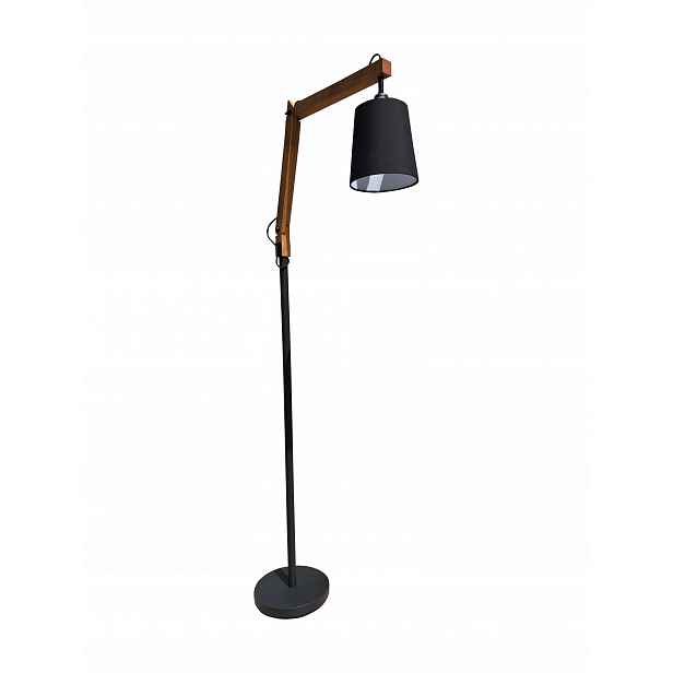 Stojací lampa černá 145 cm, nastavitelná