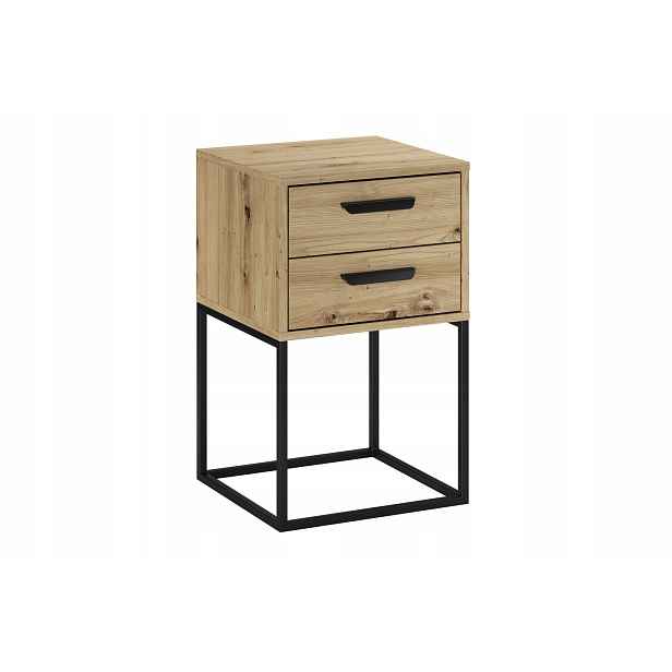 Szafka nocna z dwiema szufladami 40 cm Navello Artisan