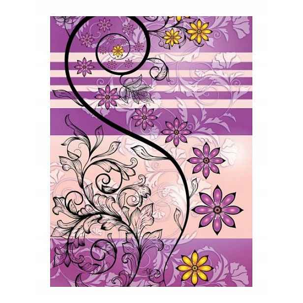 Vliesová fototapeta Květy Fialovo-růžové Elegance 184x254 lepidlo