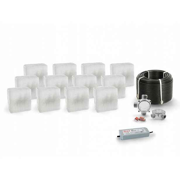 12x Led nájezdové svítidlo 12V IP68 Bc 14x14 cm