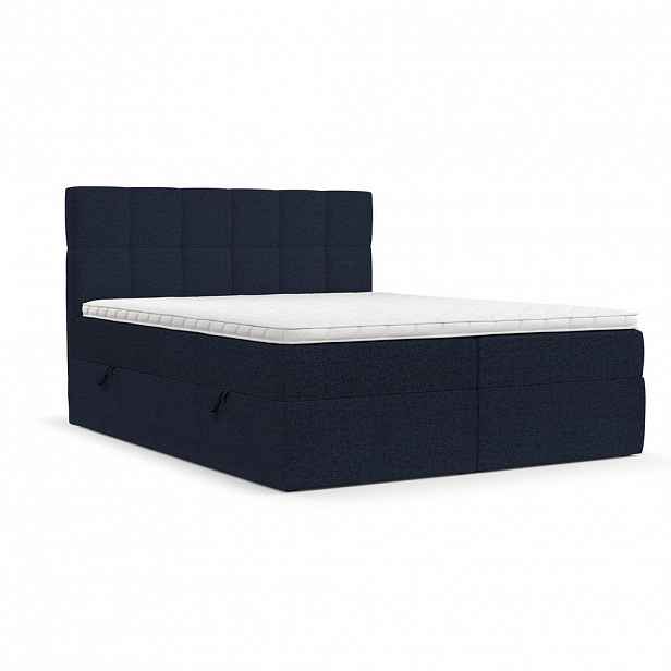AltaBeds POSTEL BOXSPRING VARENO 140/200 Námořnická modrá