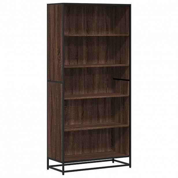 vidaXL Knihovna hnědý dub 80,5 x 35 x 170,5 cm kompozitní dřevo