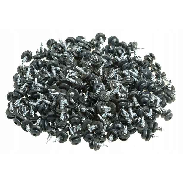 Farmářské Šrouby 4,8 x 35 mm Ral 7016 Panhhead Šedý Antracit Samovrtné