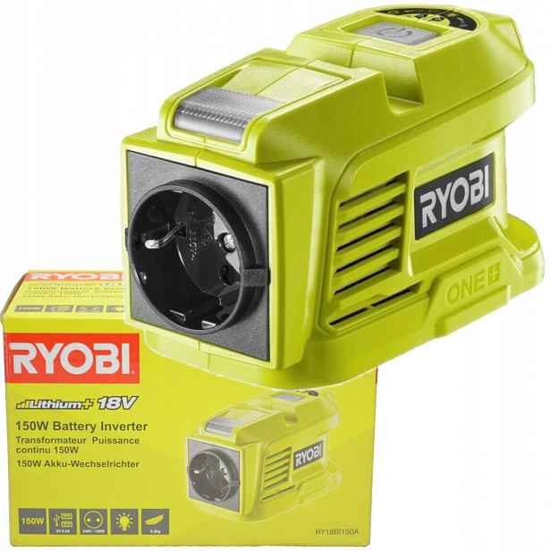 Měnič Napětí Přenosná Zásuvka 18V 230V Usb Ryobi One+ RY18BI150A-0