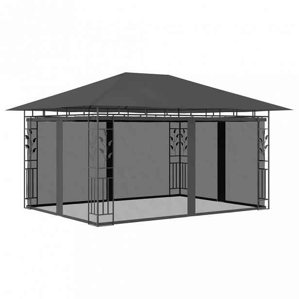 Altán s moskytiérou 4x3 m Dekorhome Krémová