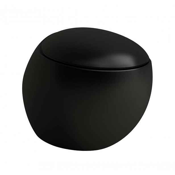 Laufen Il Bagno Alessi - Závěsné WC, Rimless, matná černá H8209717160001