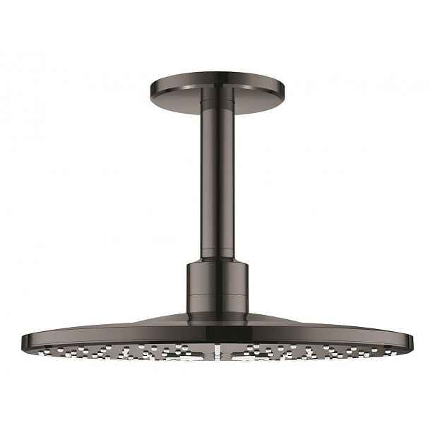 Hlavová sprcha Grohe RAINSHOWER SmartActive strop včetně sprchového ramena Hard Graphite 26477A00