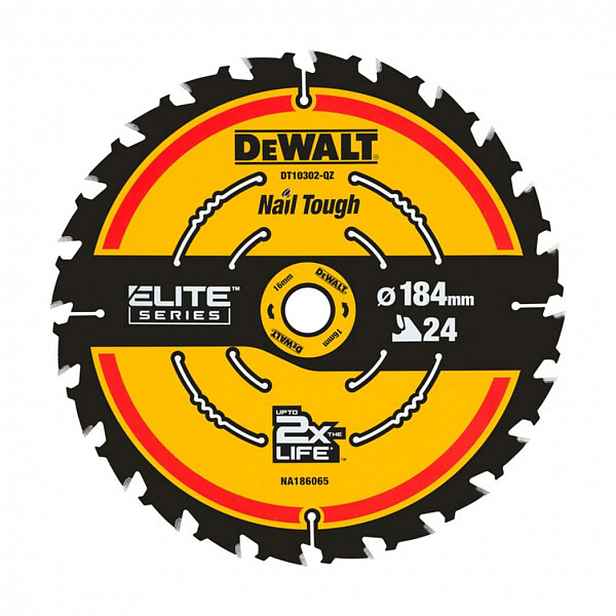 DeWALT - Pilový kotouč na dřevo, 184x16 mm, 24 zubů DT10302