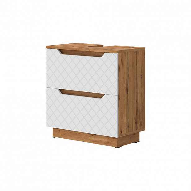 Vicco DOLNÍ SKŘÍŇKA POD DŘEZ Lotta Bílá 59.8 x 62.5 cm se 2 zásuvkami
