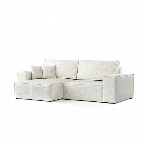AltaBeds ROHOVÁ SEDAČKA CAVO, textil, Světle béžová