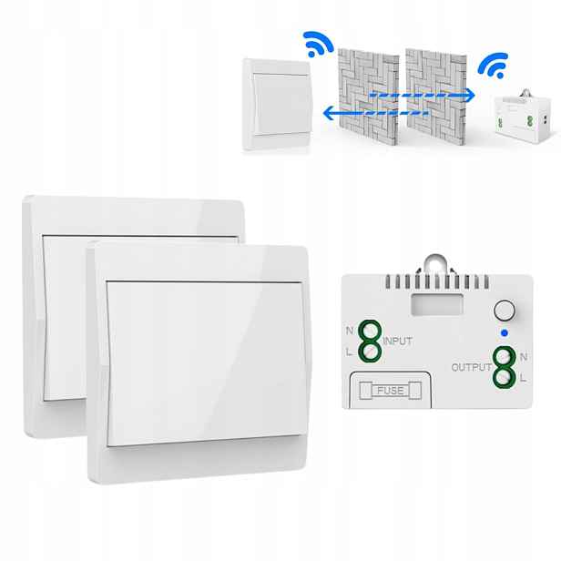 10 A Bezdrátový spínač světla Rf 433 MHz, bezdrátový nástěnný panel