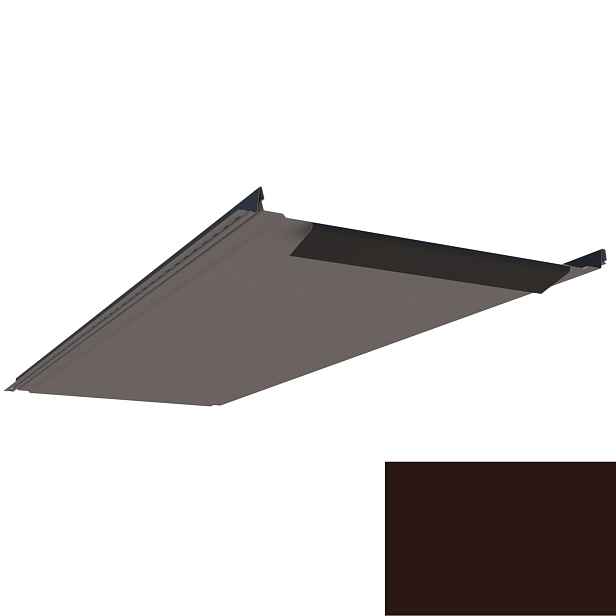 Krytina plechová LINEDEK 485 Flat SP 25 LESK 2M295 hnědá BentCut