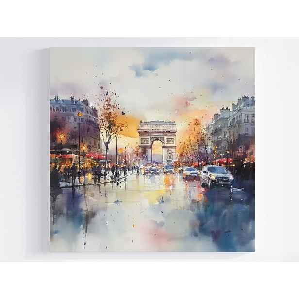 Obraz Na Plátně Plátno Město Paříž Paris Vítězný Oblouk 50x50