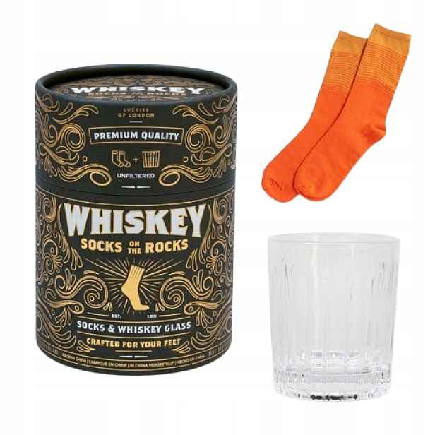 Pánský Set Sklenice na whisky a Ponožky Bavlněná Vtipný Dárek