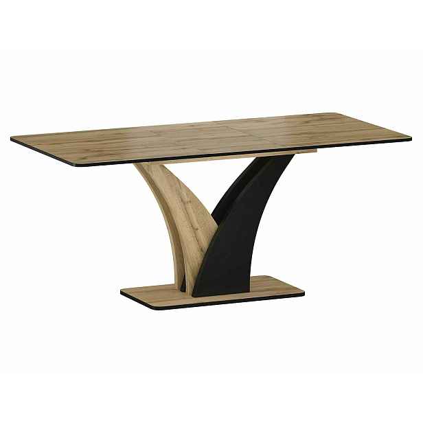 Signal Jídelní rozkládací stůl Vento 120/160 cm dub Artisan/černý