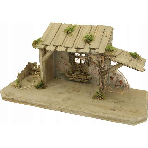 Vánoční betlém 50x20x23,5 cm pro fíky 9-11 cm