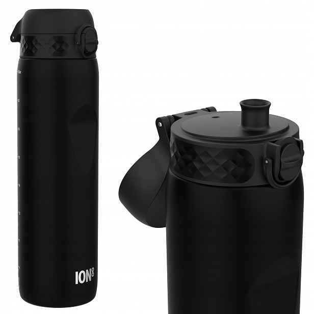 Velký Černý Láhev Na Pití Atest Pzh Elegantní Premium Pro ION8 1 Litr