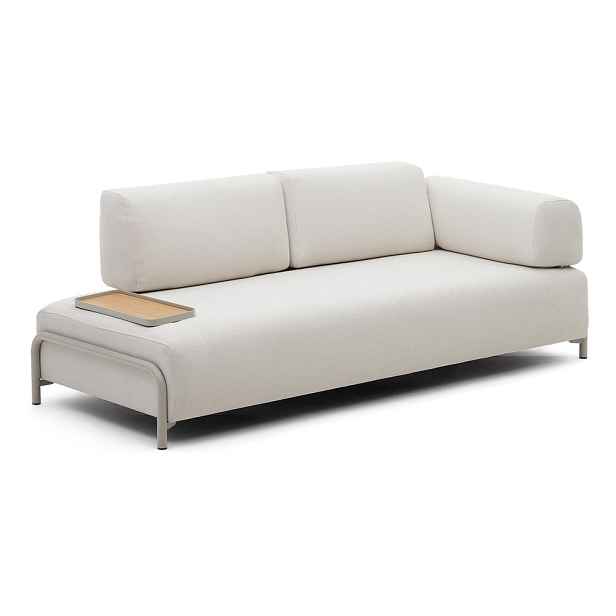 Béžová žinylková modulární pohovka 232 cm Compo – Kave Home