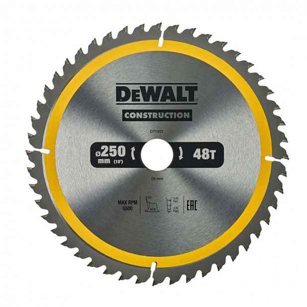 DeWALT - Diamantový pilový kotouč na stavební materiály, 250x30 mm DT1957
