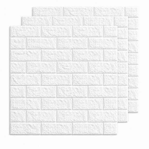 Nástěnný panel Cihla 3D Samolepicí Dekorativní 70x77 cm, sada 8 ks