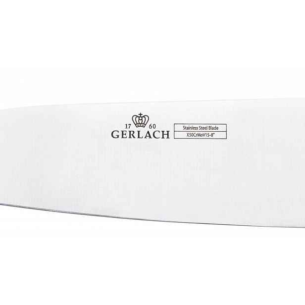 Nůž šéfkuchaře Gerlach Deco Black 991A 20 cm ocel X50CrMoV15