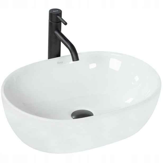 Umyvadlo na desku Amelia 48x34,5 bílé (REA-U0416) /po/