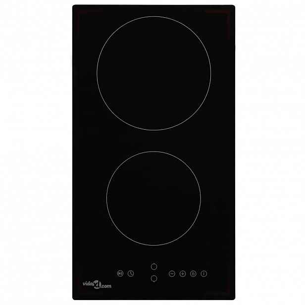 vidaXL Keramická varná deska 2 varné zóny dotykové ovládání 3 000 W