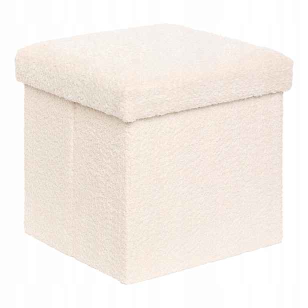 Taburet 38x38x38 CM Mdf Do Předsíně Bílá S Úložným Prostorem