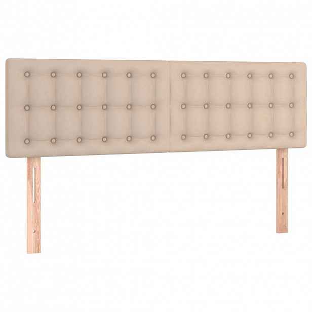 vidaXL Čela postele Cappuccino 144x5x78/88 cm umělá kůže