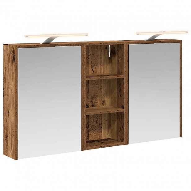 vidaXL Sada koupelnových skříněk 3 ks 116 x 16 x 62,5 cm