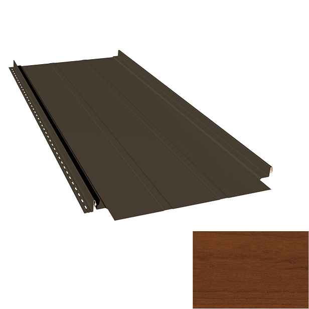 Krytina plechová LINEDEK 485 Rib Imitace 7DSAA světlé dřevo Cut