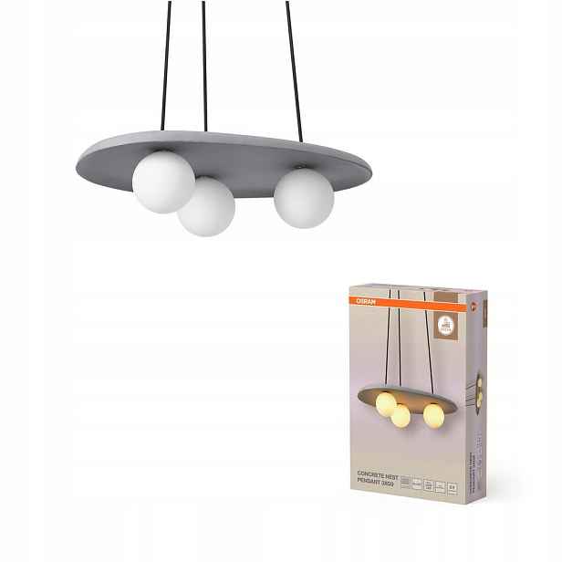 Závěsná stropní lampa 3x G9 Dekorativní šedá Decor Osram
