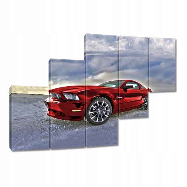 Obraz 150x105 Červený Ford Mustang