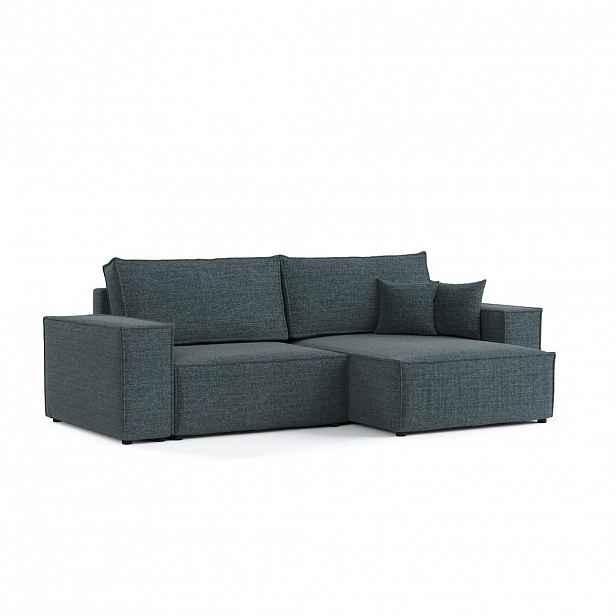 AltaBeds ROHOVÁ SEDAČKA CAVO, textil, Modrošedá
