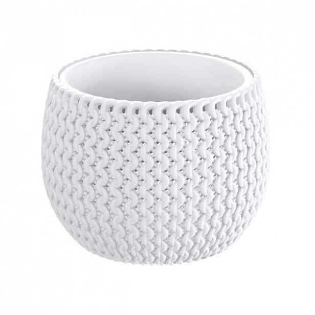 Květináč SPLOFY BOWL s vložkou 18cm bílá