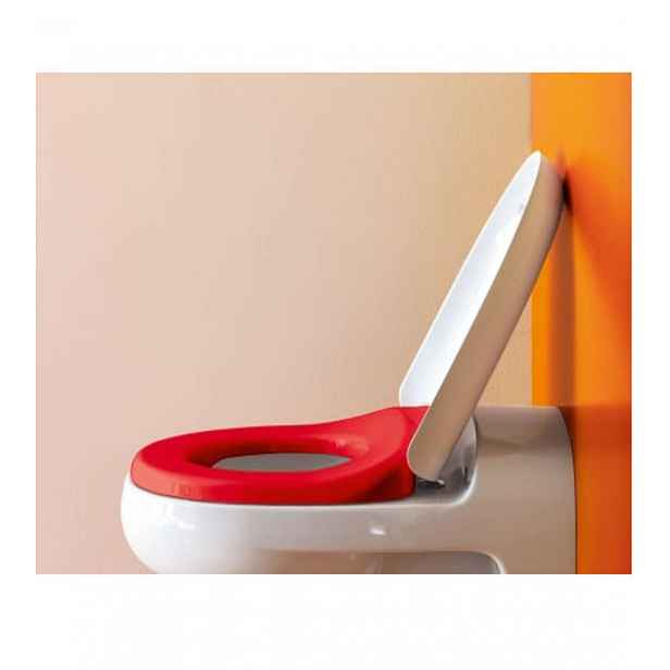 Laufen Florakids - WC sedátko, bílá/červená H8910300620001