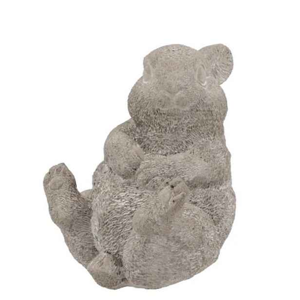 Šedá cementová dekorace sedící králíček Sitting Rabbit - 12*8*11 cm daan kromhout