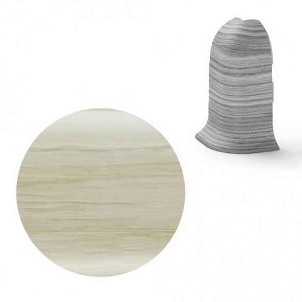 Vnější roh k soklu Naturel javor patina , PVC délka 0,5 cm, výška hrany 56 mm, NATNGTZ28