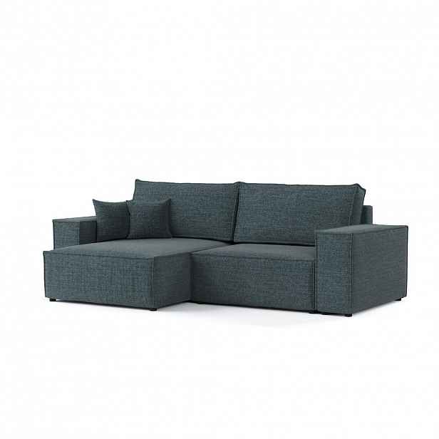 AltaBeds ROHOVÁ SEDAČKA CAVO, textil, Modrošedá