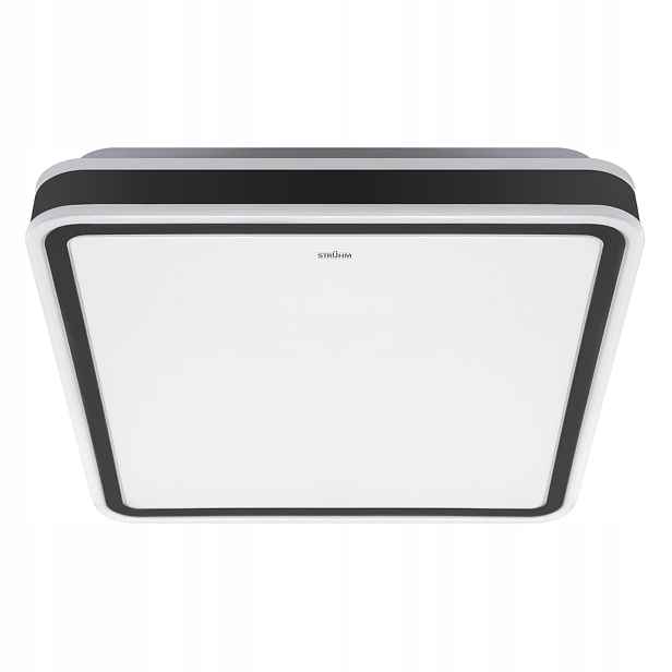 Moderní stropní svítidlo Led bílo-černý 43 cm IP44 3120 lm Struhm