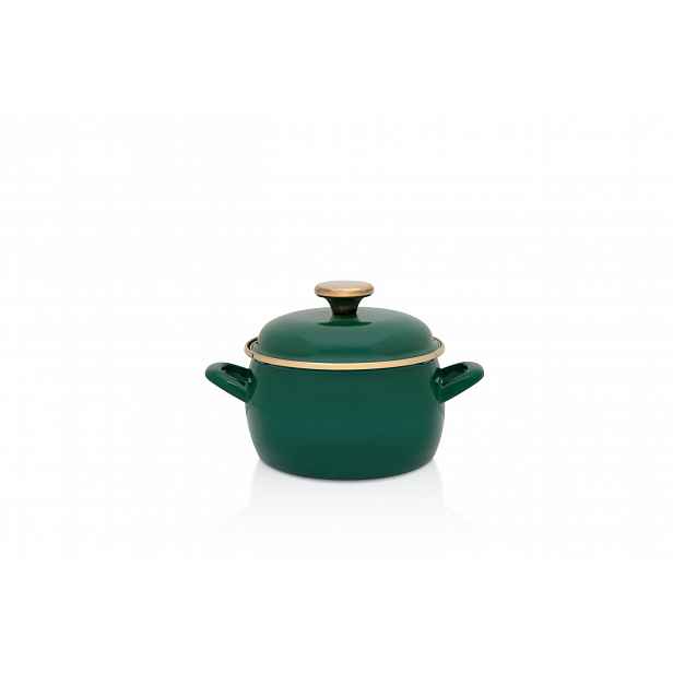 Hrnec s poklicí na indukci Metalac Dark Green 2,2 l