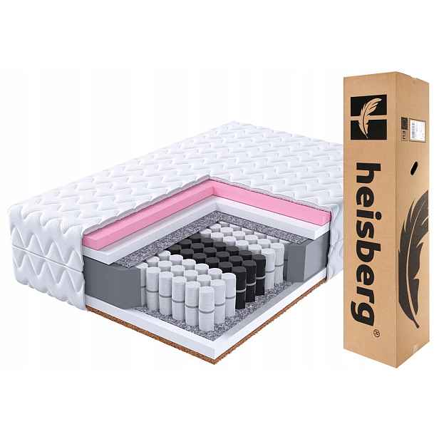 Taštičková matrace Karsi 80x200 visco kokos Heisberg