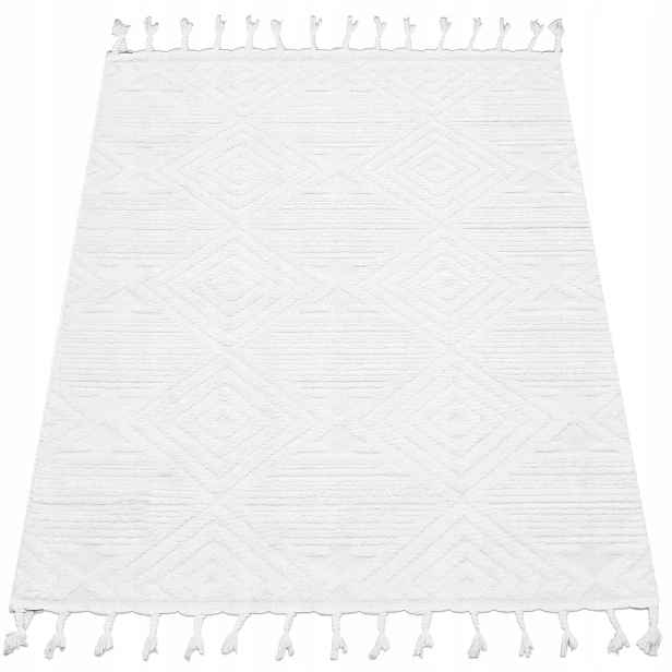 Koberec Shaggy Boho S Třásněmi Do Obývacího Pokoje Ložnice Skandinávský 80X120 3D