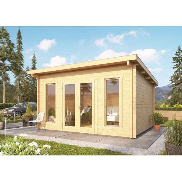 Dřevěný zahradní domek 380x320 cm Lanitplast