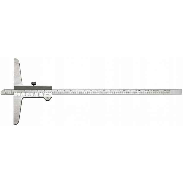 Hloubkoměr DIN862 200 mm 1/50 Fortis