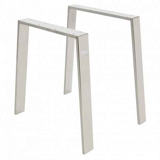 ML-DESIGN NOHY K STOLU, sada 2 ks, Loft 75 x 72 cm, stříbrné